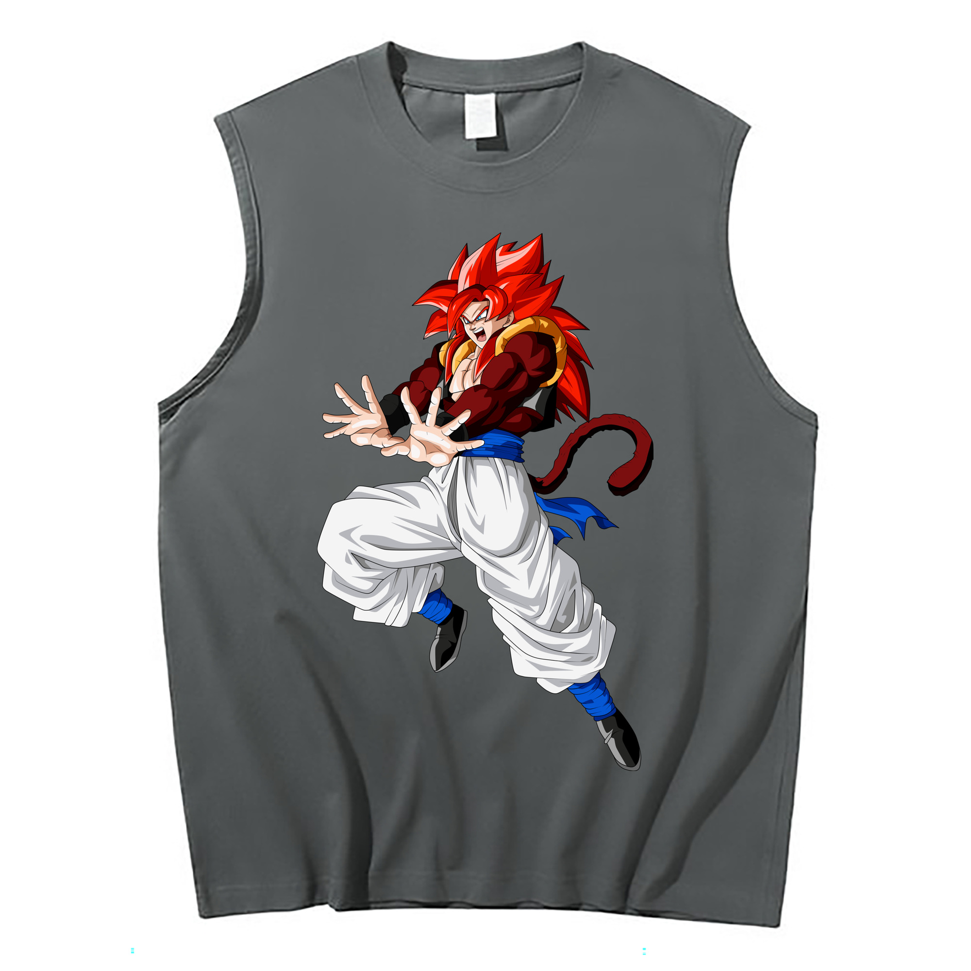 （画像用） ドラゴンボール 孫悟空（そん ごくう）Son Goku カカロット DRAGON BALL Kakarotto コットン100％タンクトップ（フロントプリント）